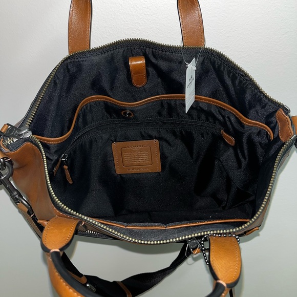 Coach brown leather briefcase. - Picture 4 of 6